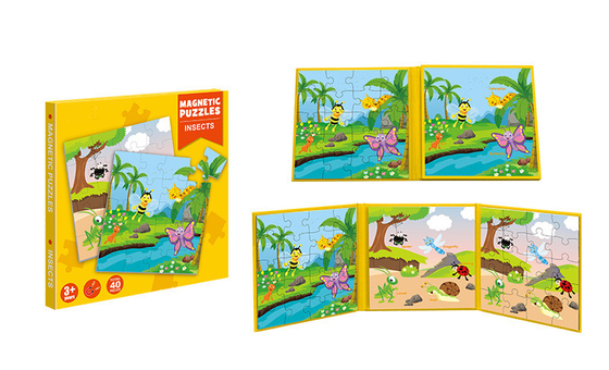 ของเล่นทางการศึกษา จิ๊กซาวแม่เหล็ก หนังสือปริศนา ปรสิต ปรสิต สําหรับเด็กอายุ 3 ปีขึ้นไป